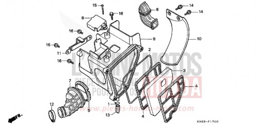 FILTRE A AIR CRM125RP de 1993